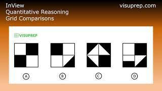 InView Test - Quantitative Reasoning - Grid Comparisons - Grade 2 & Grade 3