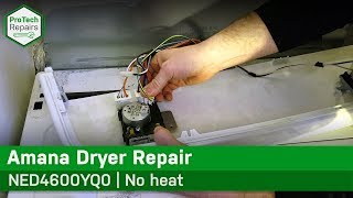 Amana, Whirlpool & Maytag Dryer - Control Timer Issues - No Heat - Diagnostic & Repair