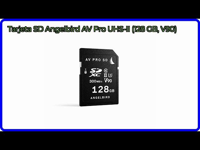 Vídeo relacionado con Angelbird SD Card AV Pro UHS-II - Tarjeta SD (128 GB, V90)
