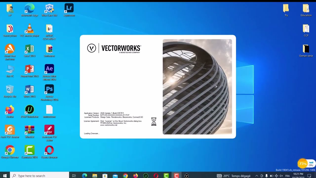 Install and activate Vectorworks 2026 Update 1 - Full version For Lifetime (Spotlight included)