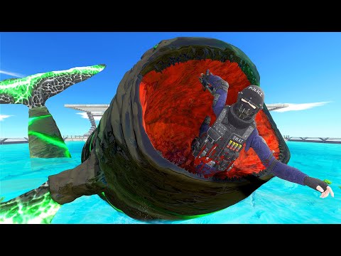 BLOOP Escapes and Eats Everyone - Animal Revolt Battle Simulator