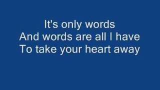 Video thumbnail of "Boyzone - Words With Lyrics"