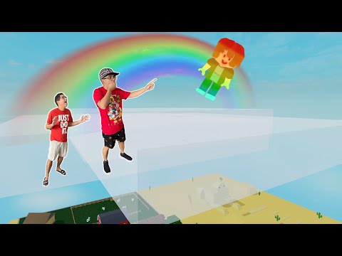 ENCONTRAMOS UM CABEÇA DE BACON SECRETO DENTRO DO ARCO-ÍRIS!!! - Roblox Find The Bacons