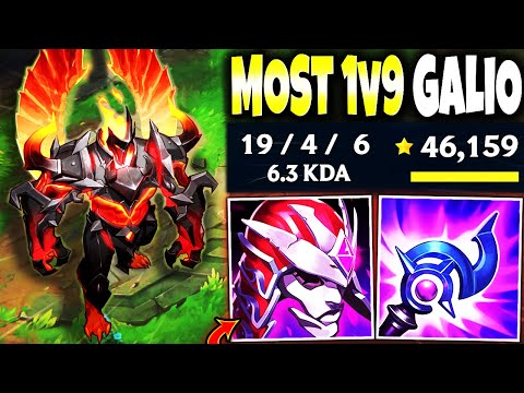 Meet The Best 1v9 GALIO Season 13 AP PEN Build Guide - How to Carry as Galio in League of Legends