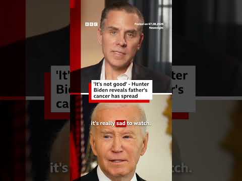 'It's not good' - Hunter Biden on his father's cancer update. #JoeBiden #Cancer #BBCNews