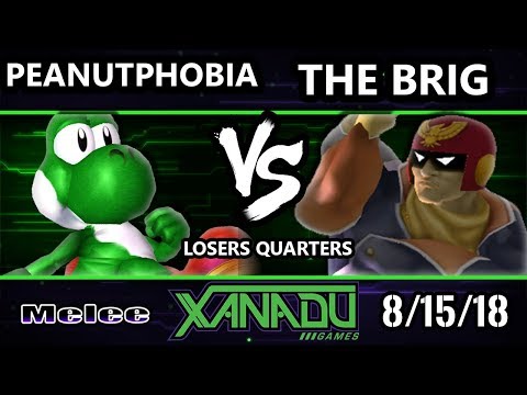 S@X 263 SSBM - Peanutphobia (Yoshi, Marth) Vs. The Brig (Falcon, DK) - Smash Melee Losers Quarters