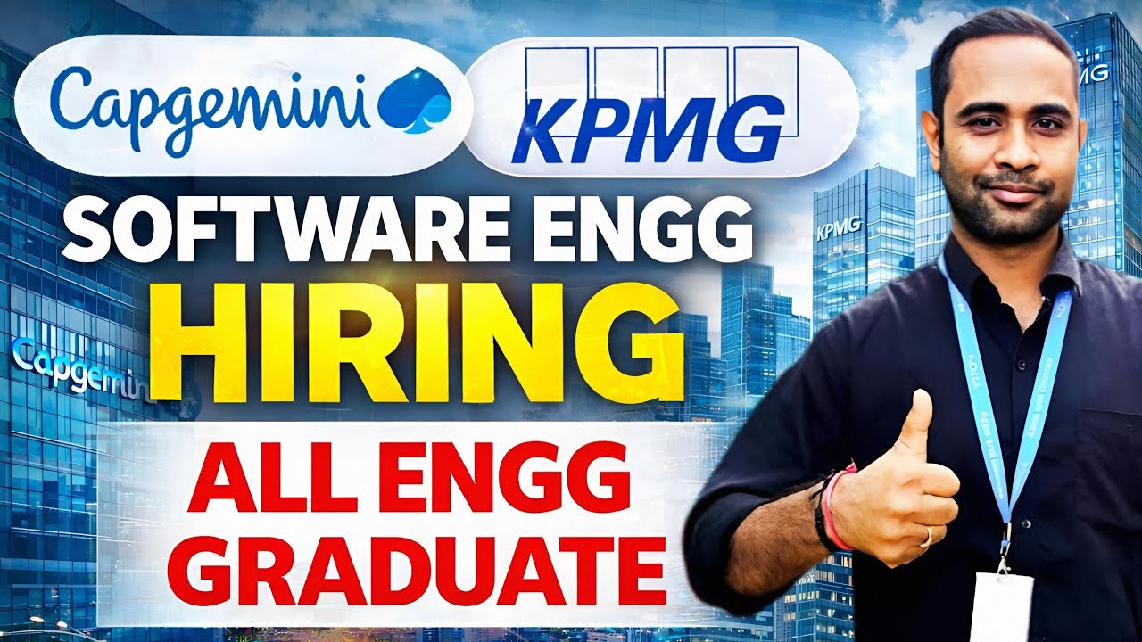 Capgemini Software Engineer Hiring Posted 12/02 | KPMG Biggest Hiring | 2025/2024