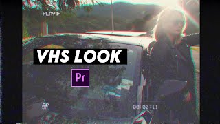 Retro VHS Look Effect Tutorial (no plugins) | Premiere Pro