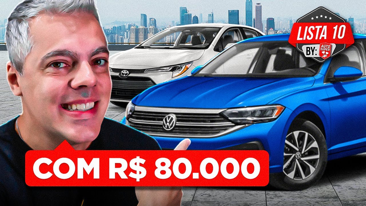 10 MELHORES CARROS ATÉ R$ 80 MIL, CARROS CONFIÁVEIS E CONFORTÁVEIS
