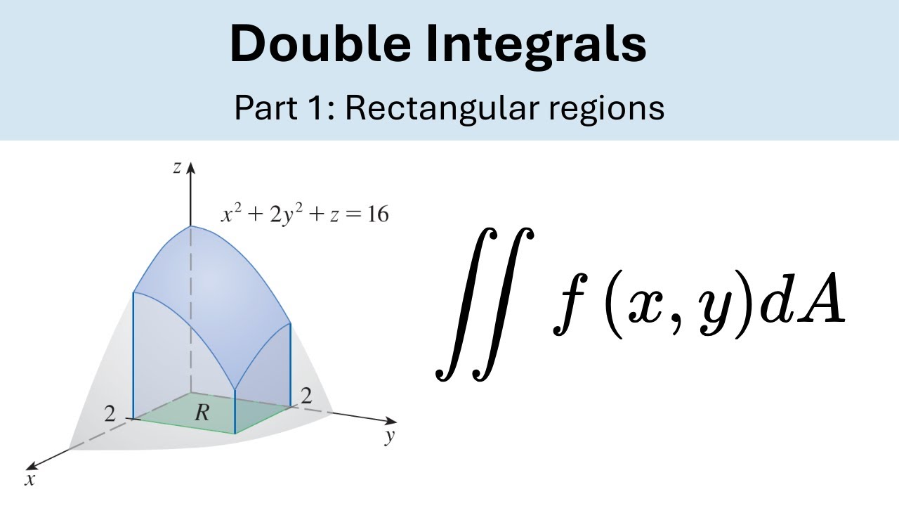 How to Solve Double Integrals | Part 1: Rectangular Regions