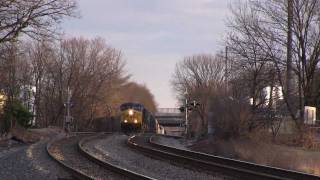 preview picture of video 'CSX Q416 Heads West Past Washington Grove with 8 Locomotives (including Pan Am Railways & CEFX)'