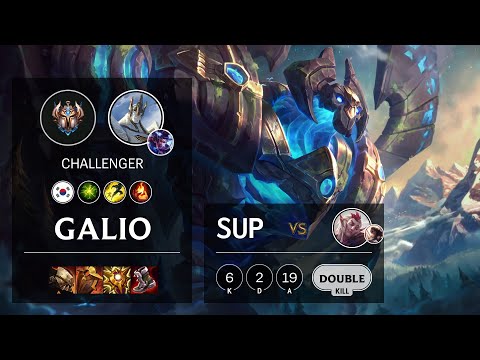 Galio Support vs Rakan - KR Challenger Patch 11.6
