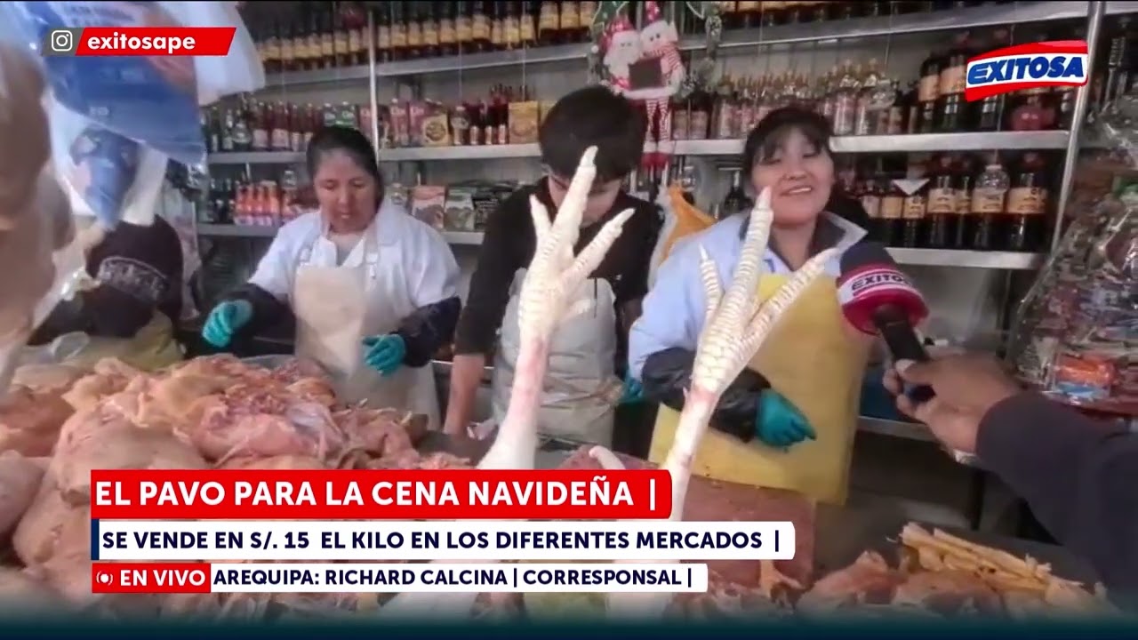 🔴🔵 El pavo para la cena navideña se vende en S/15 el kilo en los diferentes mercados