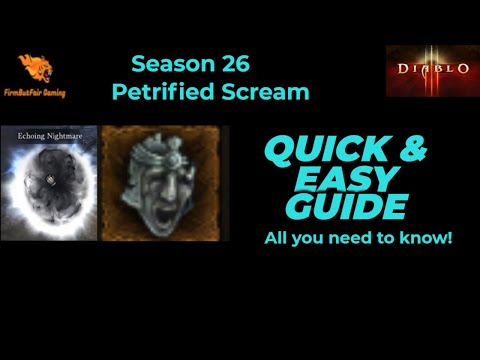 Diablo 3: Season 26 - Petrified Scream - Seasonal Buff Explained - All you need to know!