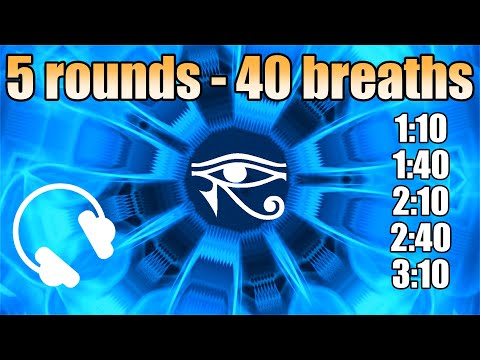 Wim Hof Breathwork 5 kol – 40 dechů s léčebnými zvuky epifýzy