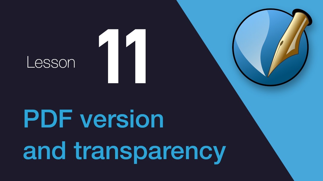 11) PDF version and transparency