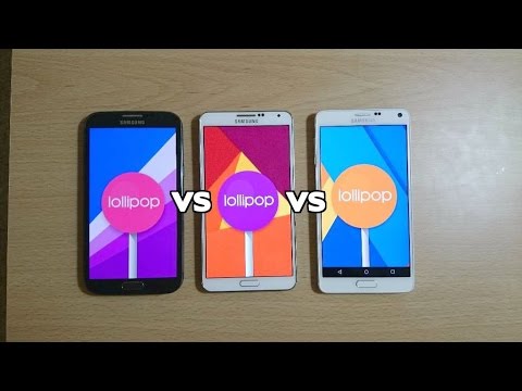 Galaxy Note 4 VS Note 3 VS Note 2 Android 5.1 - Speed Test!