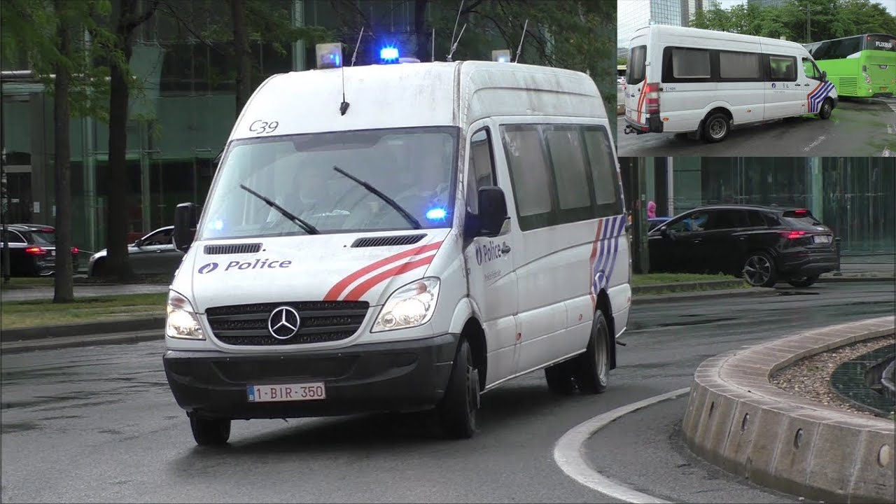 [Fully Blocked!] Belgian Federal Police Responding Code 3 — Blocked in Traffic