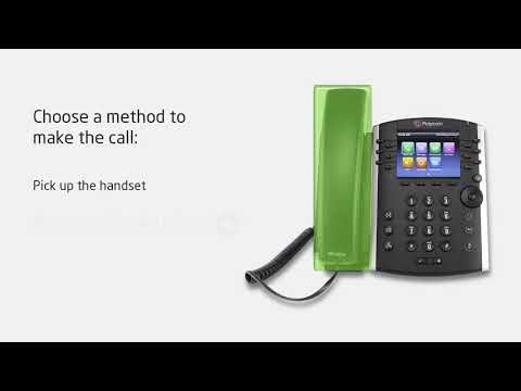 The VoIP Shop Training - Polycom VVX 410 - Chapter 6 Making a call