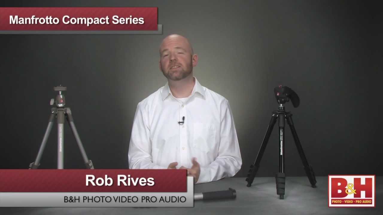 Штатив Manfrotto Compact Advanced алюминиевый сплав (с 3D головой) черный