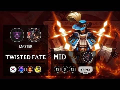 Twisted Fate Mid vs Lucian - KR Master Patch 9.13