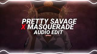 pretty savage x masquerade - black pink & siou