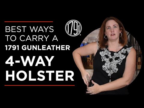 Best Ways to Carry Concealed: 1791 4-Way Holster