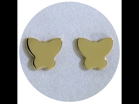 Cercei Stud Aur Galben 14k Fluturi - Eleganta in zbor