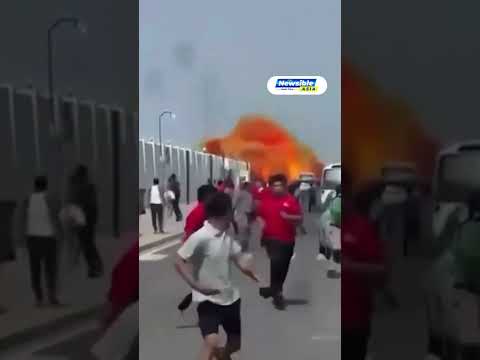 Iranian Missile Strikes Near Doha | Explosion, Smoke, and Panic