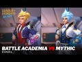 Ezreal Battle Academia VS Mythic Skins Comparison Wild Rift