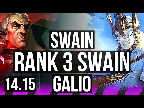 SWAIN & Twitch vs GALIO & Ziggs (SUP) | Rank 3 Swain, 1300+ games, 5/3/13 | JP Grandmaster | 14.15
