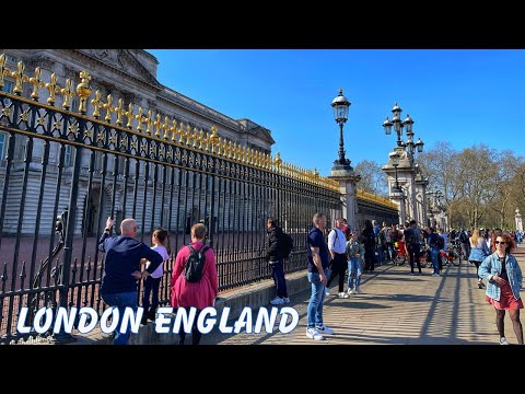London, England Uk 🇬🇧 | London Street Walk | 4K | London Spring Walk | HDR |