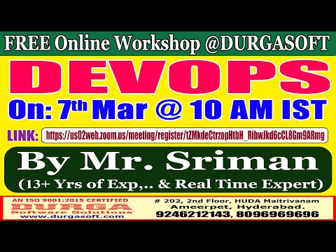 DEVOPS (FREE Workshop) Online Training @ DURGASOFT ...