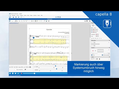 capella 8 - Markierungen