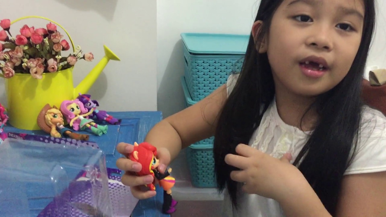 MLP sunset shimmer mini doll