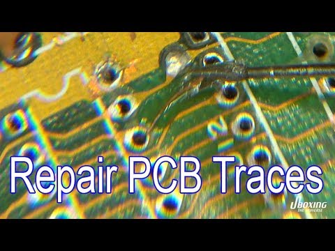 Repair broken pcb traces HOWTO
