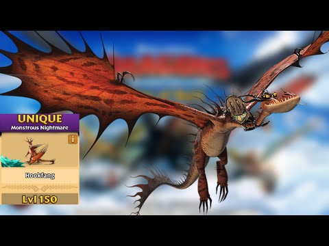 Hookfang (Snoutlout's Dragon) Max Level 150 - Unique Monstrous Nightmare - Dragons:Rise of Berk