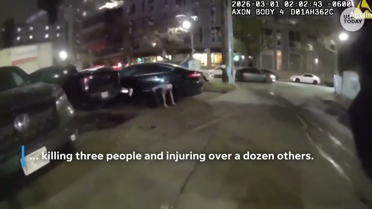 Police release new footage of gunman who opened fire at Austin bar, killing three