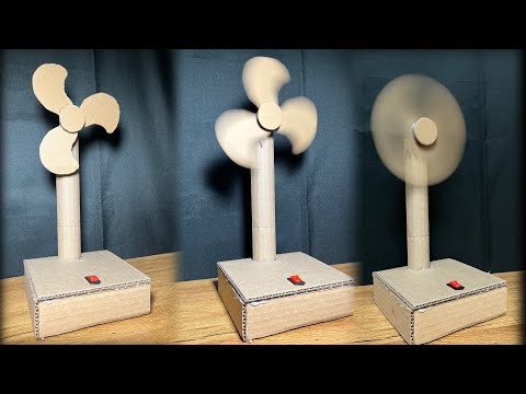 Summer Craft: Table Fan Out of Cardboard at Home - DIY Crafts