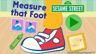 Sesame Street Measure That Foot Monster Ruler Game For Younger Kids