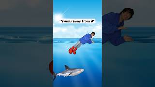 When Something Touches Your Foot In The Water #shorts #relatable