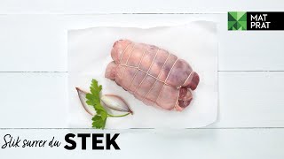 Hvordan surre en stek / surring av stek