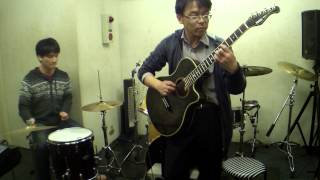 アコースティック・ステージ用リハーサル中 king crimson "Fracture" cover 2014.04.07