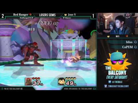 PM @ the Balcony 85 - Losers Semis ft. Jose V (Ness) VS Red Ranger (Ganondorf)