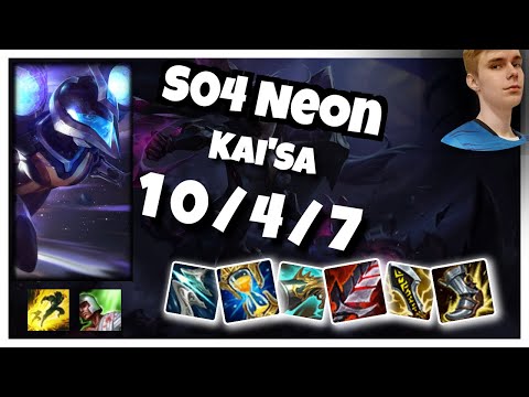 Kai'Sa vs Jhin S04 Neon BOT (10/4/7) - v10.25