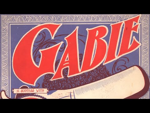 Gabie - Edward M. Favor ( 1899 / 1900 ) lyrics / sheet music Victor A-183 ragtime piano!