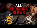 MK 11 Vs MK Mobile All Krushing Blows Side By Side Comparison