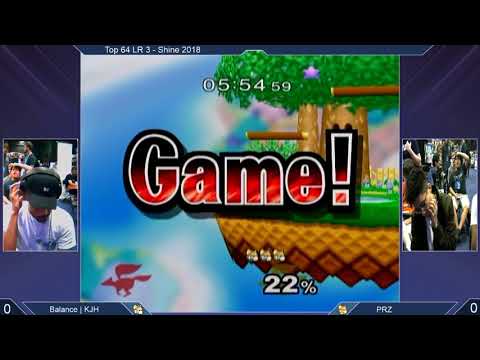 Shine 2018 SSBM - Balance | KJH (Blue Fox) vs. PRZ (Default Fox) - Melee Top 64 LR4