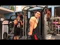 Cambodia bodybuilding tricep workout by MNSTTV កាហាត់ដៃក្រោយ។