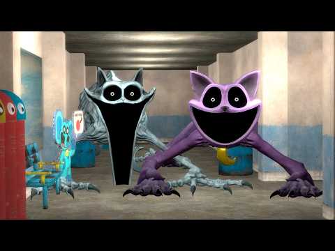NIGHTMARE CATNAP & CATNAP Hunted for Me in POPPY PLAYTIME SCHOOL (Garry’s Mod)